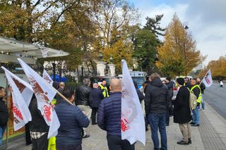 Protest taksówkarzy w Warszawie 16.10.2025