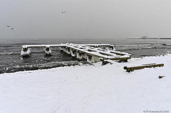 Zima 2021 w Sopocie. Kurort pod grubą warstwą śniegu 11.02.2021 r.
