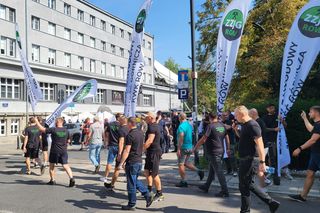 Pikieta górników i hutników w Warszawie (28.08.2025)