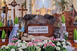 Wielkanoc 2025. Groby Pańskie w łódzkich kościołach. Zobacz jak wyglądają [ZDJĘCIA]