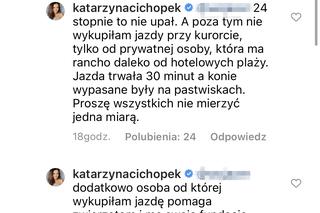 Kasia Cichopek dosiadła konia na Dominikanie