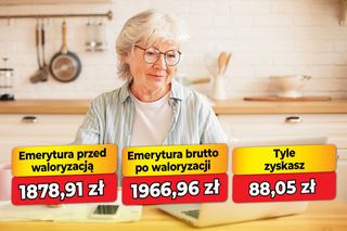 Waloryzacja emerytur 4,69 