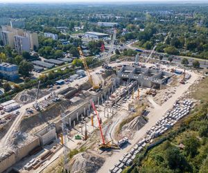 To miejsce, gdzie tunel drąży tarcza Faustyna. 