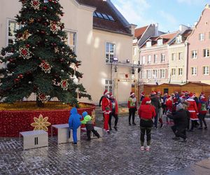 Bieg Mikołajów w Olsztynie. Około 400 osób pobiegło w charytatywnym celu [ZDJĘCIA]