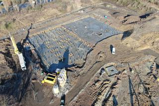 Budowa Fabryki Wody w Szczecinie - luty 2020