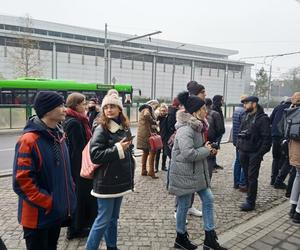 Protest przeciwko wysiedleniu uchodźców z Ukrainy i prywatyzacji Ikara