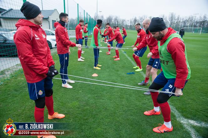 Wisła Kraków - Zagłębie Lubin - trening Wiślaków przed meczem