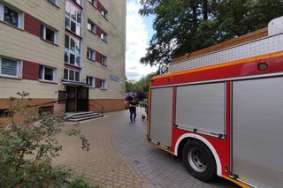 Cztery wozy strażackie na ul. Chrobrego w Toruniu. Wszystko przez przypaloną potrawę [ZDJĘCIA]