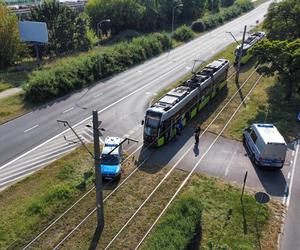 Wypadek radiowozu i tramwaju. Policjanci z Gorzowa w szpitalu