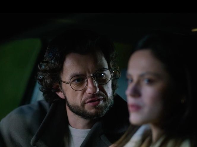 M jak miłość odc. 1853 kulisy serialu. Kasia (Paulina Lasota), Mariusz (Mateusz Mosiewicz) 