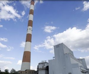 Komin ciepłowni w Kawęczynie