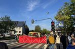 Tragiczny wypadek w Łodzi. Reanimacja motocyklisty. Na miejscu policja i helikopter