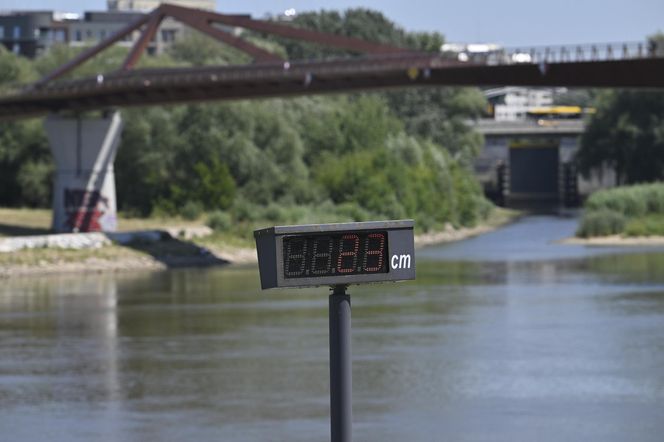 Niski stan wody w Wiśle