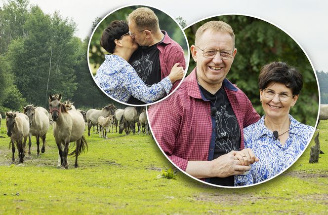 Minister rolnictwa Robert Telus z żoną i końmi