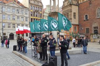 Nie chcą Ukraińców we Wrocławiu, protestowali na Rynku [WIDEO, AUDIO]