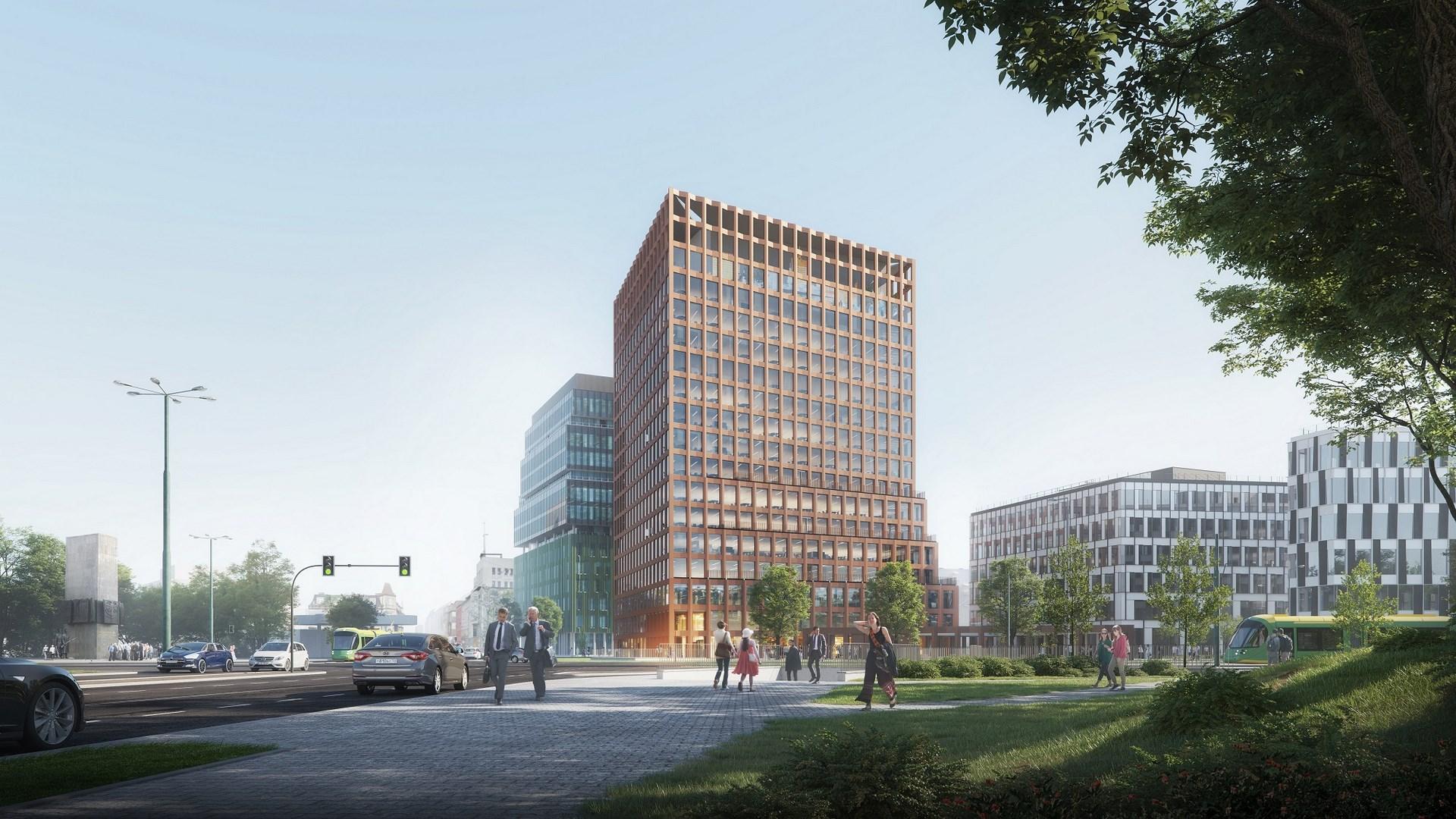 Nowy Rynek w Poznaniu z dominantą projektu Jemsów