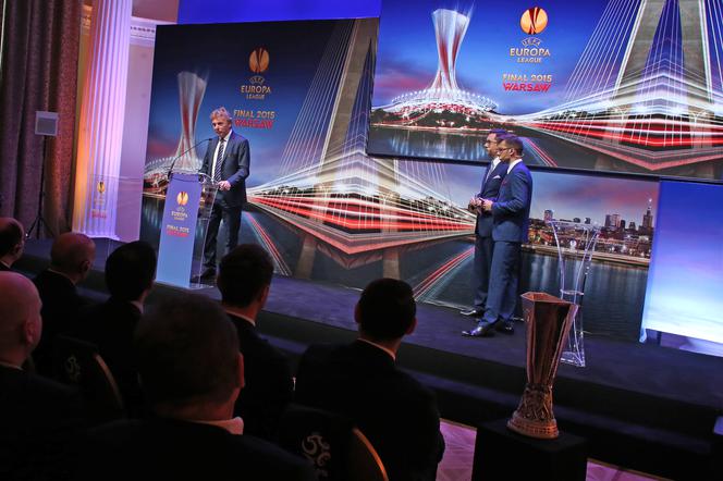 Prezentacja Pucharu Ligi Europy w Warszawie