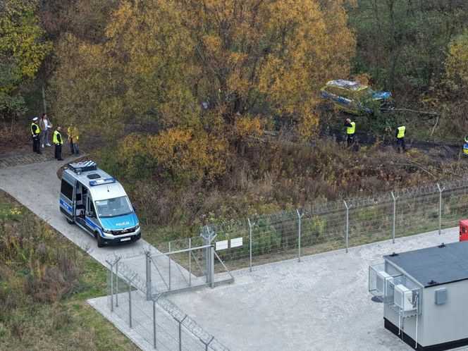 Pościg i wypadek w Pęcicach