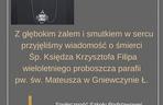 Ukochany ksiądz z Gniewczyny wjechał pod tira