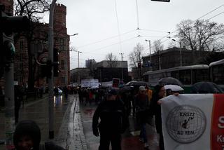 Protest pracowników sądów we Wrocławiu