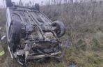 Śmiertelny wypadek na A1 pod Tuszynem! 42-latek zginął w dachującym aucie [ZDJĘCIA].