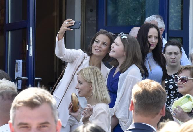Pierwsza komunia święta syna Mateusza Borka