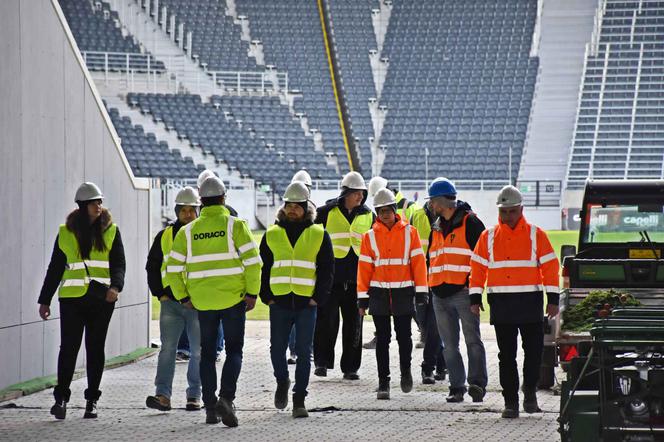 Budowa stadionu w Szczecinie - luty 2022