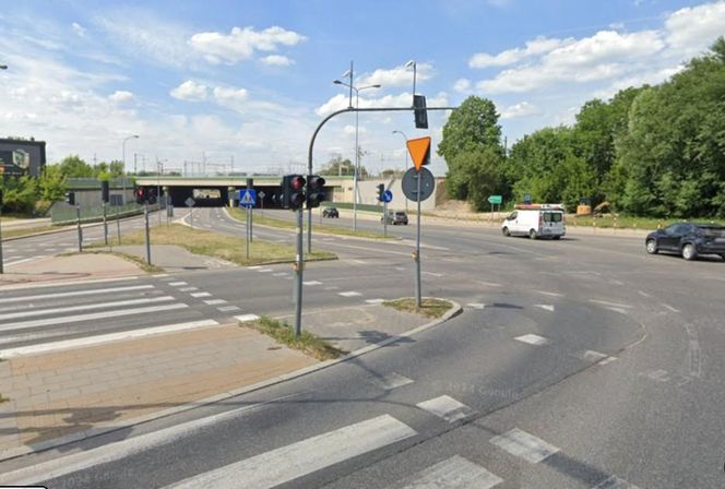 Skrzyżowanie ul. Kopernika z ul. Składową 