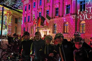 Szczecińscy rowerzyści na Festiwalu Światła w Berlinie