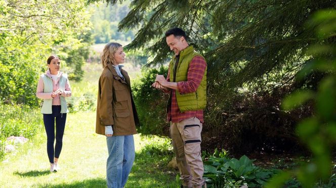 Barwy szczęścia odc. 3253. Janka (Oliwia Drożdżyk), Mariusz (Rafał Cieszyński), Kasia (Katarzyna Glinka)