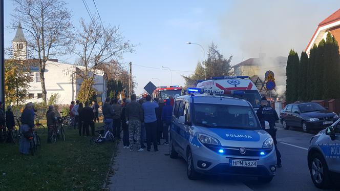 Białystok. Pożar na ul. Boboli 20.10.2019