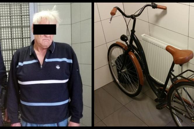 Zatrzymany mężczyzna i skradziony rower