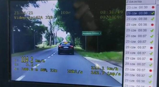 Kobieta pędziła w terenie zabudowanym 114 km/h. Do tego była pijana [VIDEO]