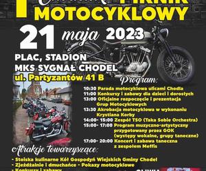 Chodel. Pierwszy Piknik Motocyklowy. Unikatowe modele, koncerty i konkursy