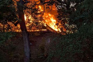 Pożar przy Żwirki i Wigury