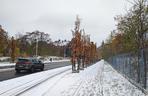 Wrocław pod śniegiem. Trudne warunki na drogach, korki, opóźnienia i awarie