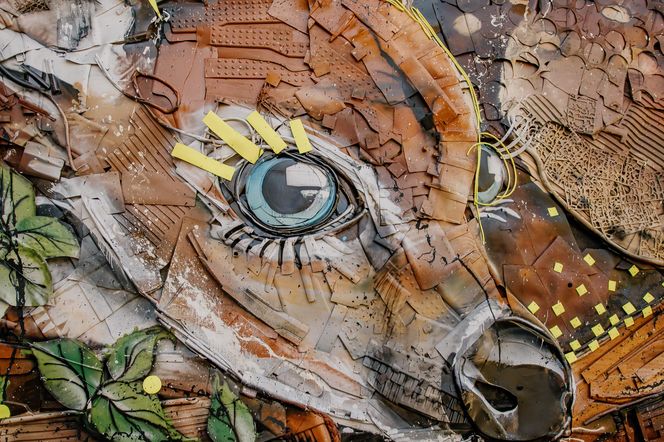 Nowy mural Bordalo II przy ul. Słowiańskiej w Łodzi