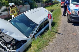 Wypadek na drodze krajowej nr 42 w Parszowie