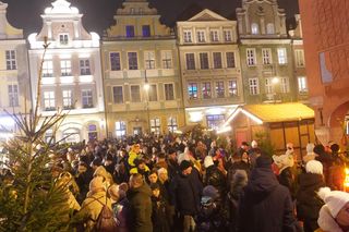 Rozświetlenie choinki na Starym Rynku w Poznaniu