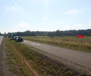 Panika w Czosnówce po upadku drona.