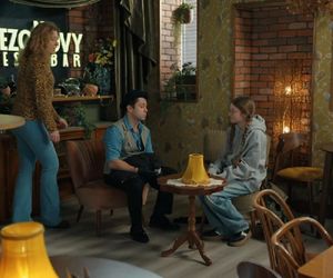 Barwy szczęścia, odcinek 3193. Żabcia (Hanna Klepacka), Broda (Andrzej Popiel), Pola (Gabriela Szewczyk)