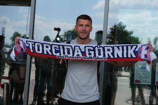 Lukas Podolski już w Zabrzu. Czekali na niego kibice