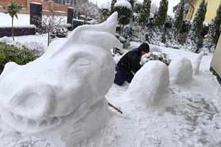 Śnieżne rzeźby DJ Larry'ego