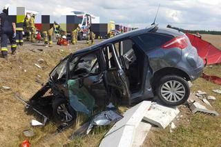 Wypadek w miejscowości Brzezie