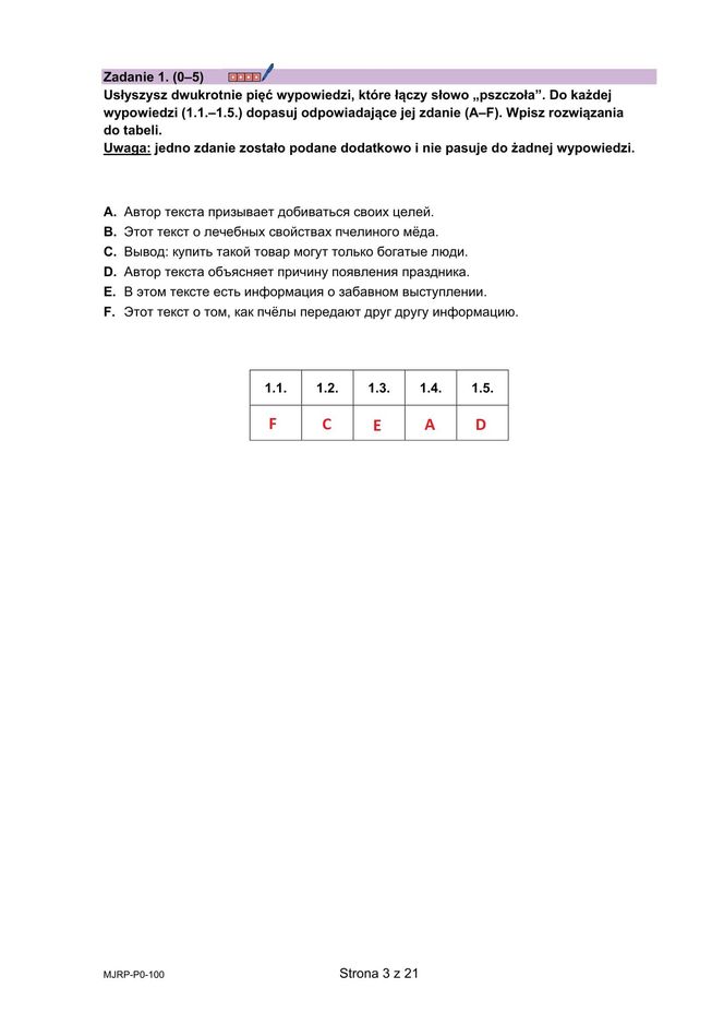Matura 2025 rosyjski: ODPOWIEDZI do wszystkich zadań, gotowe rozwiązania matury z rosyjskiego - Formuła 2023 [7.05.2025]	