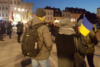 Bydgoszcz. Protest przeciwko wojnie w Ukrainie