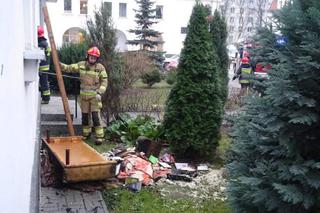  Pożar na ul. Wyspiańskiego na Żoliborzu