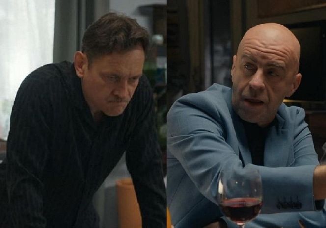 Barwy szczęścia, odcinek 3250. Stefaniak (Paweł Ławrynowicz), Bazylow (Andrzej Szeremeta)