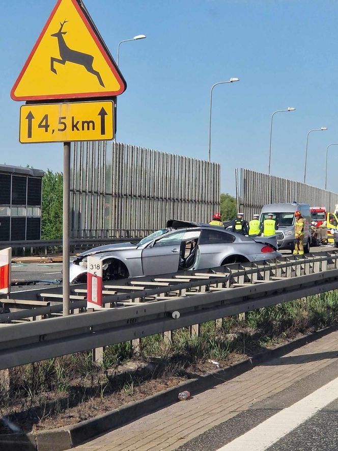 Śmiertelny wypadek na autostradzie A4 w Zabrzu. Droga jest zupełnie zablokowana