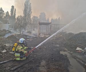 Gigantyczny pożar w Zabrzu. Paliły się niebezpieczne odpady